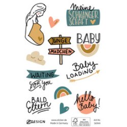 AVERY Zweckform ZDesign Sticker CREATIVE "Jeu pour bébé"