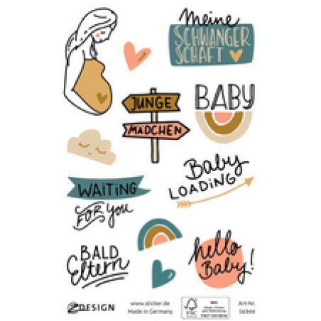 AVERY Zweckform ZDesign Sticker CREATIVE "Jeu pour bébé"