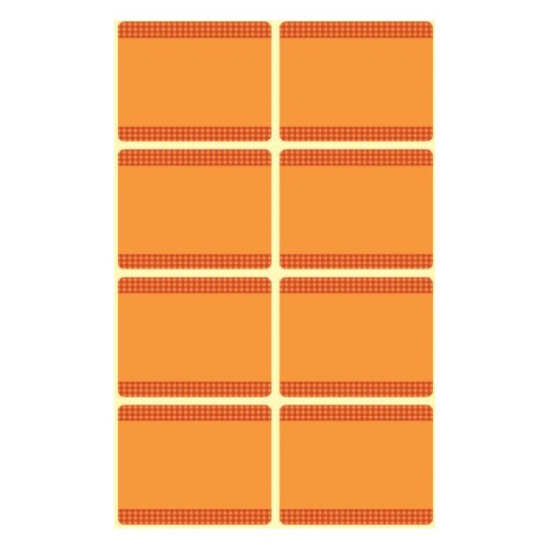 Avery 59370 étiquette auto-collante Rectangle aux angles arrondis Orange 40 pièce(s)