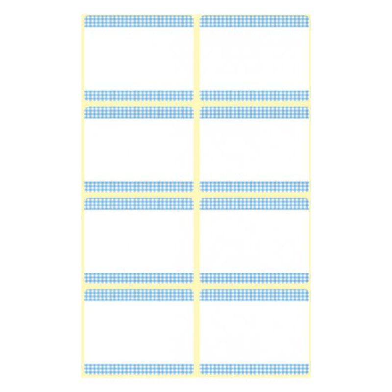 Avery 59371 self-adhesive label Rectangle Blue, White 40 pc(s)