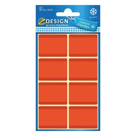 Avery 59372 self-adhesive label Rectangle Orange 40 pc(s)