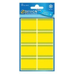 Avery 59373 étiquette auto-collante Rectangle aux angles arrondis Vert, Jaune 40 pièce(s)