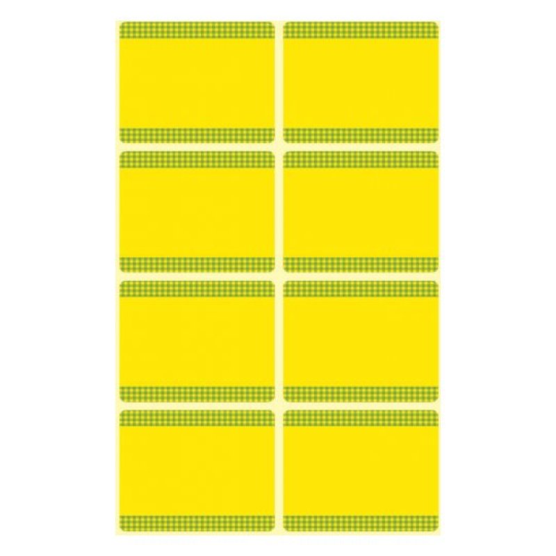 Avery 59373 étiquette auto-collante Rectangle aux angles arrondis Vert, Jaune 40 pièce(s)