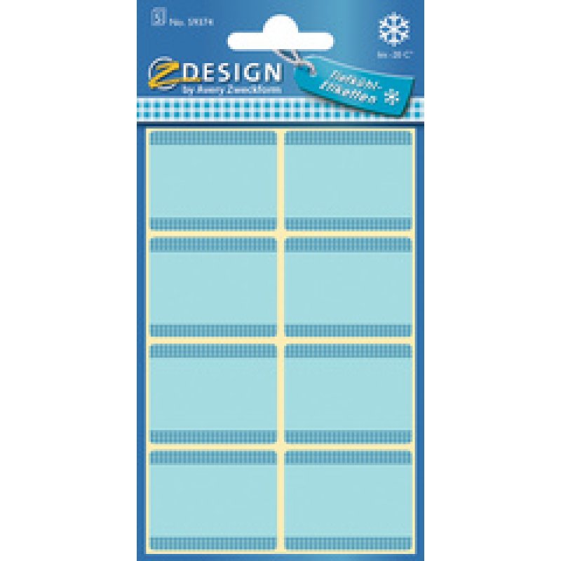 AVERY Zweckform ZDesign Tiefkühletiketten HOME, blau
