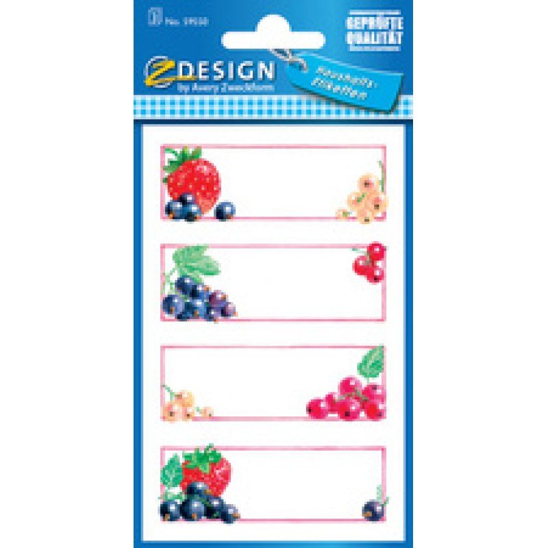 ZDesign HOME Étiquette de cuisine "cadre & fruits"