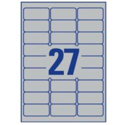 Avery L6011-100 étiquette auto-collante Rectangle Permanent Argent 2700 pièce(s)