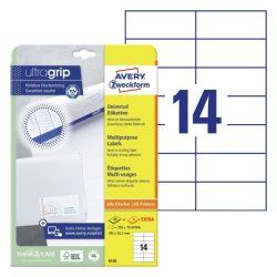 Avery 6136 étiquette auto-collante Rectangle Permanent Blanc 420 pièce(s)