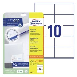 AVERY Zweckform Étiquette universelle, 105 x 57 mm, blanc
