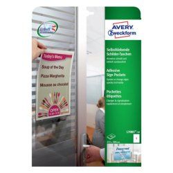 Avery L7083-10 self-adhesive label Rectangle Permanent Transparent 10 pc(s)