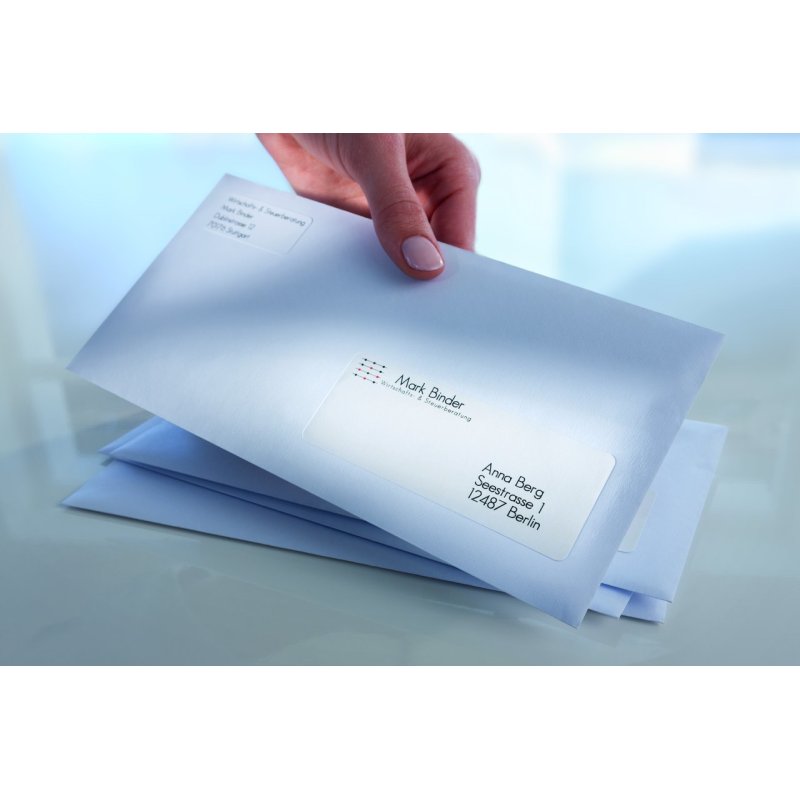 Avery L7163-100 self-adhesive label Rounded rectangle Permanent White 1400 pc(s)