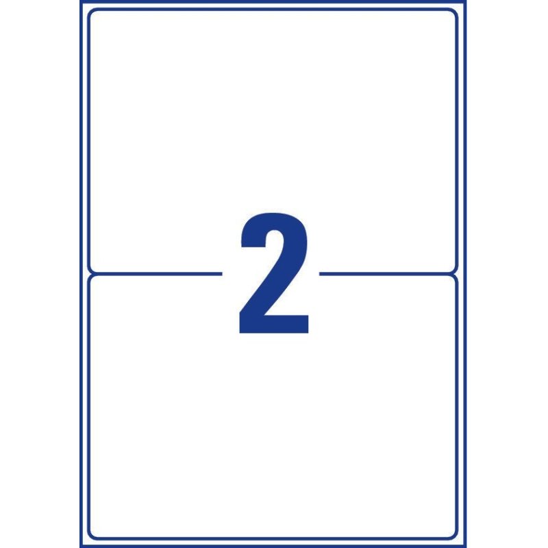 Avery L7168-100 self-adhesive label Rectangle Permanent White 200 pc(s)