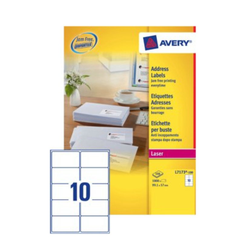 AVERY Zweckform QuickPEEL Etiquette d'adresse, 99,1 x 57 mm