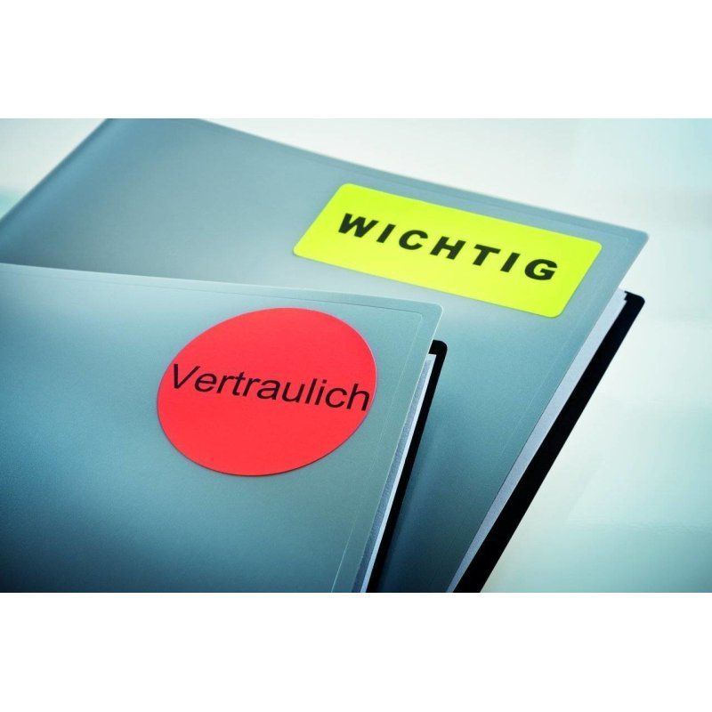 Avery L7263R-25 étiquette auto-collante Rectangle aux angles arrondis Rouge 350 pièce(s)