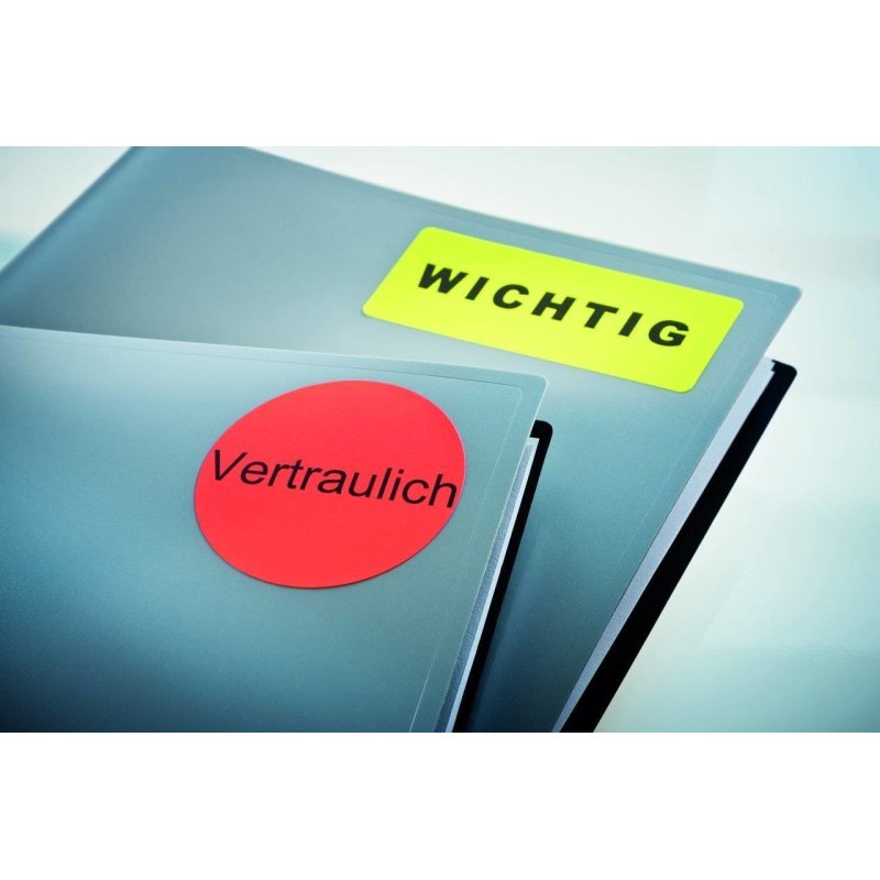 Avery L7263R-25 self-adhesive label Rounded rectangle Red 350 pc(s)