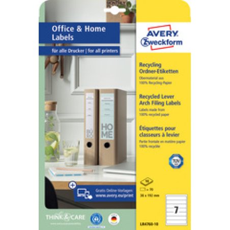 AVERY Zweckform Etiquette dos classeur recyclée Home Office