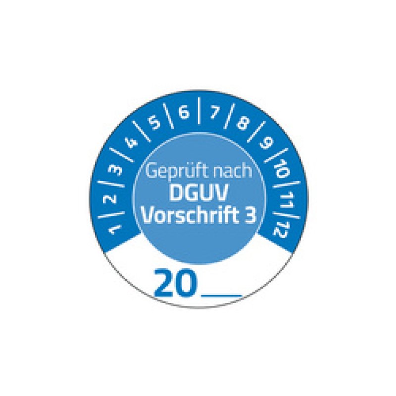 AVERY Zweckform Prüfplaketten "DGUV Vorschrift 3", gelb