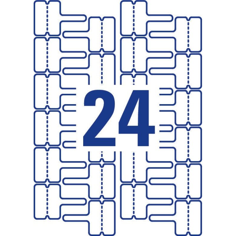AVERY Zweckform Etiquettes pour câbles, 60 x 40 mm, blanc
