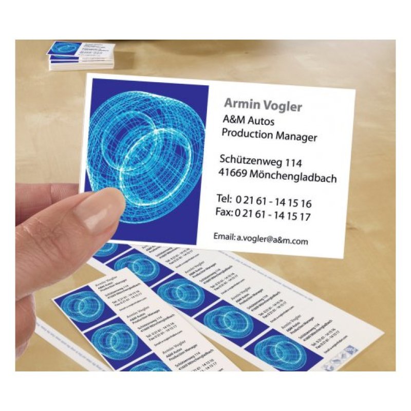 Avery C32010-25 business card Laser/Inkjet Cardboard White