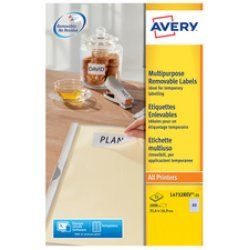 AVERY Etiquette multi-usage, enlevable, 35,6 x 16,9 mm