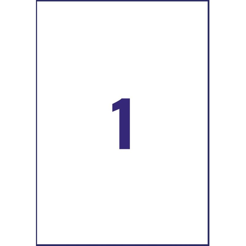 Avery A3L001-10 printer label White Self-adhesive printer label