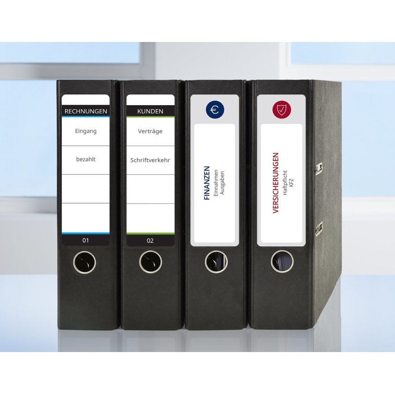 AVERY Etiquette de classement adhésive, 192 x 61 mm, blanc