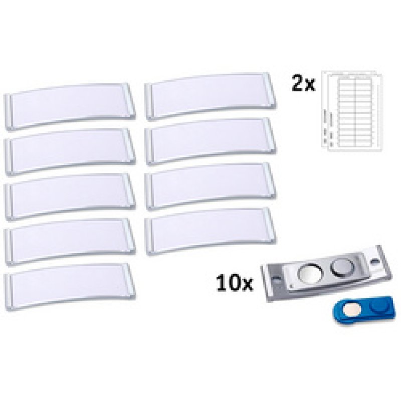 AVERY Zweckform Badge, 68 x 22 mm, set de 10, argent