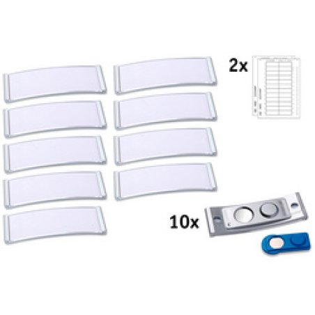 AVERY Zweckform Badge, 68 x 22 mm, set de 20, argent