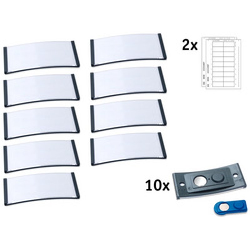 AVERY Zweckform Badge, 70 x 30 mm, set de 10, anthracite