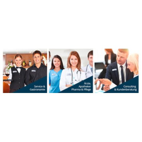 AVERY Zweckform Badge, 70 x 30 mm, set de 20, anthracite