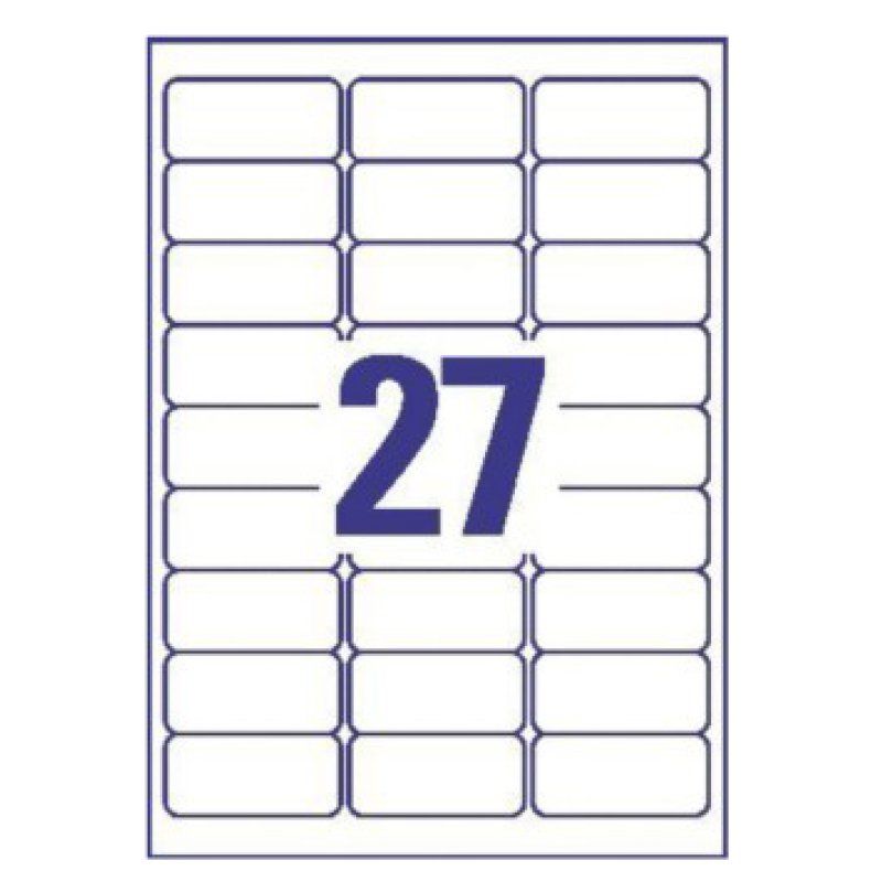 Avery J4721-25 printer label Transparent