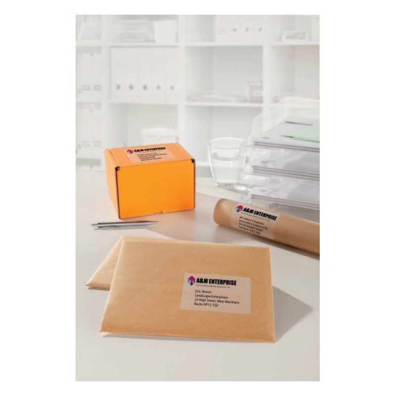 Avery J4722-25 self-adhesive label Rounded rectangle Permanent Transparent 250 pc(s)