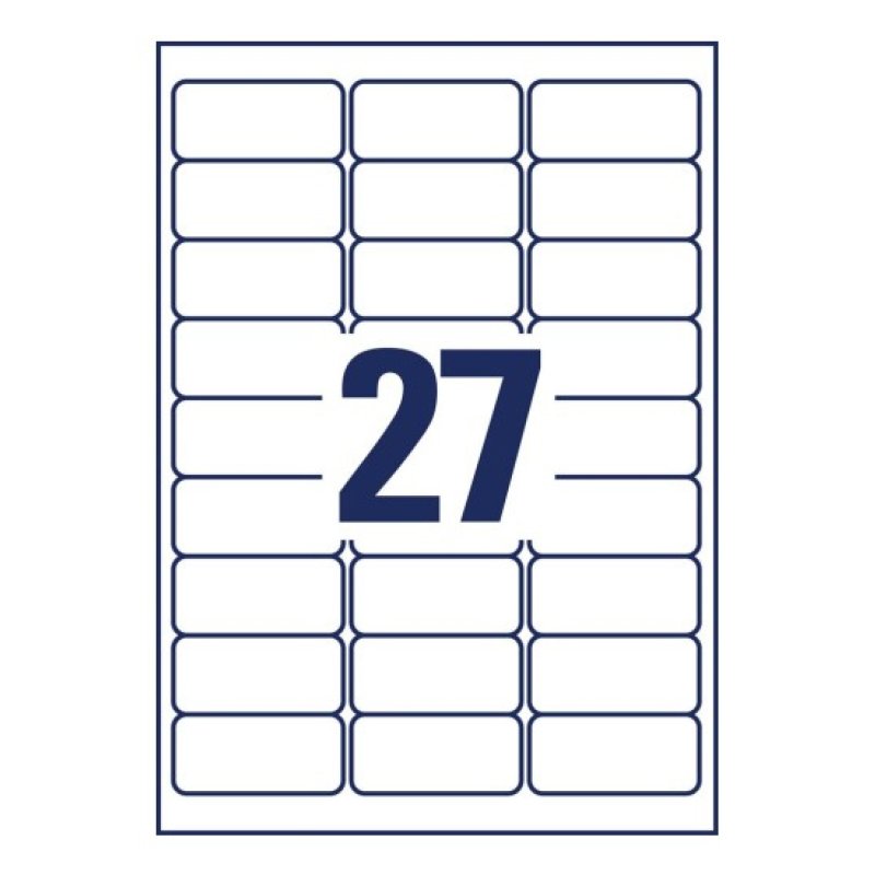 AVERY Zweckform Étiquette universelle, 63,5 x 29,6 mm, 50 15