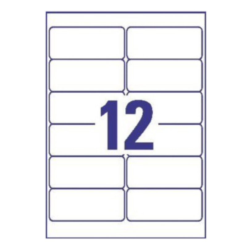 Avery L4772-25 printer label Transparent