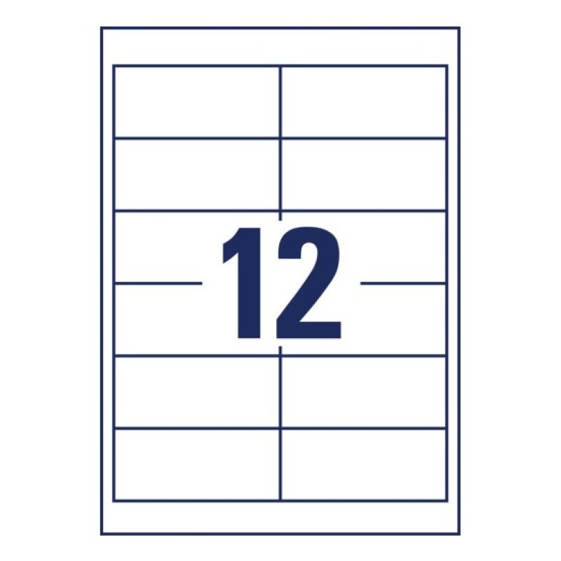 AVERY Zweckform Étiquette universelle, 97 x 42,3 mm, 50 15