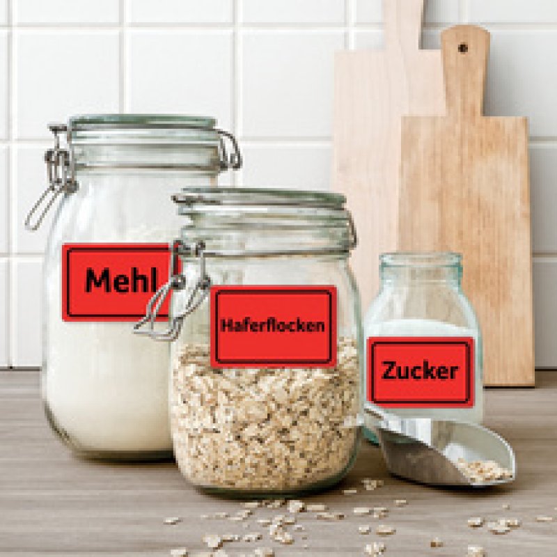 AVERY Zweckform Stick&Lift Etiquette, 63,5 x 29,6 mm, rouge