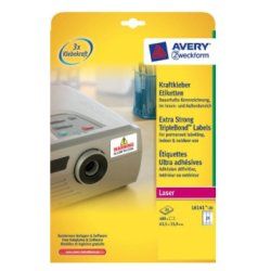 Avery L6141-20 étiquette à imprimer Blanc Imprimante d'étiquette adhésive