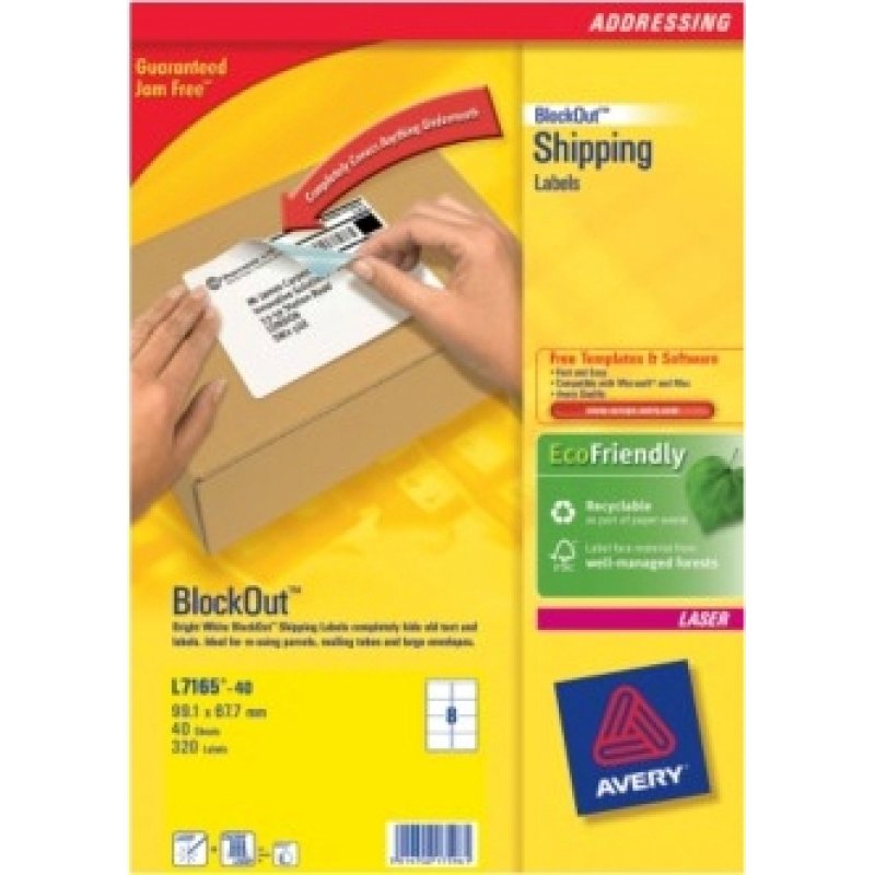 Avery L7165-40 addressing label White