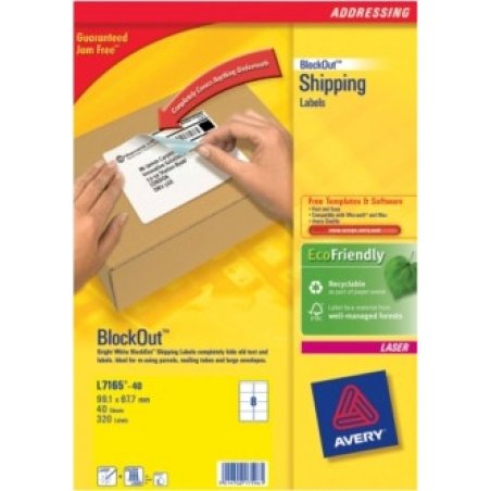 Avery L7165-40 addressing label White