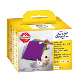 AVERY Zweckform Etiquettes en rouleau, 57 x 32 mm, blanc