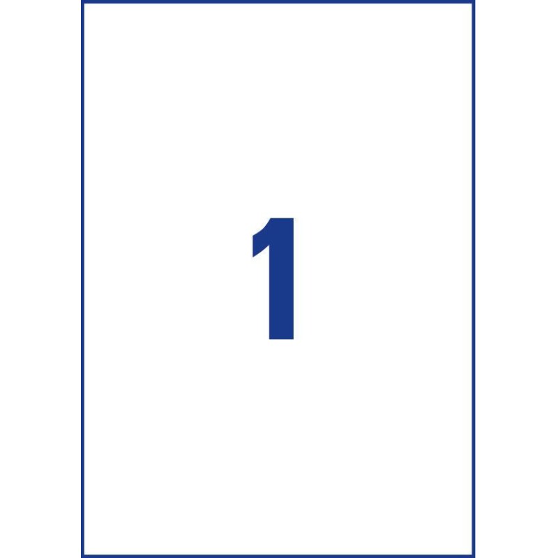 Avery L7567-25 self-adhesive label Rounded rectangle Permanent Transparent 25 pc(s)