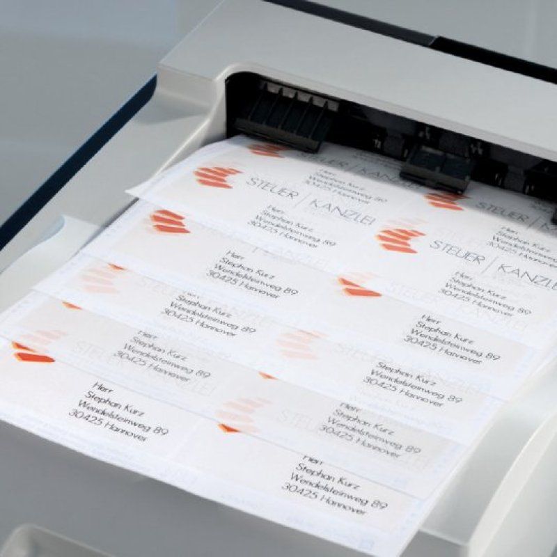 Avery L7781-25 étiquette auto-collante Rectangle Permanent Transparent 1000 pièce(s)