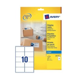 Avery J8173-25 étiquette d'adresse Etiquette auto-adhésive Blanc