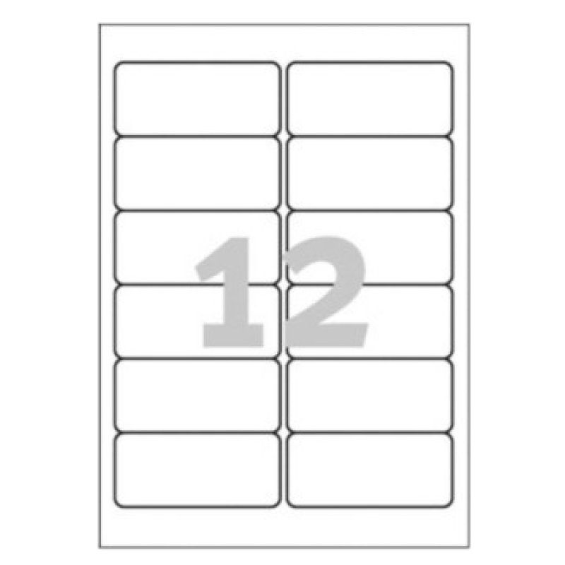 Avery J8177-25 étiquette à imprimer Blanc