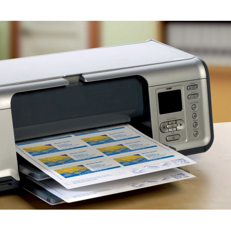 AVERY Zweckform Quick & Clean Cartes de visite, satinées