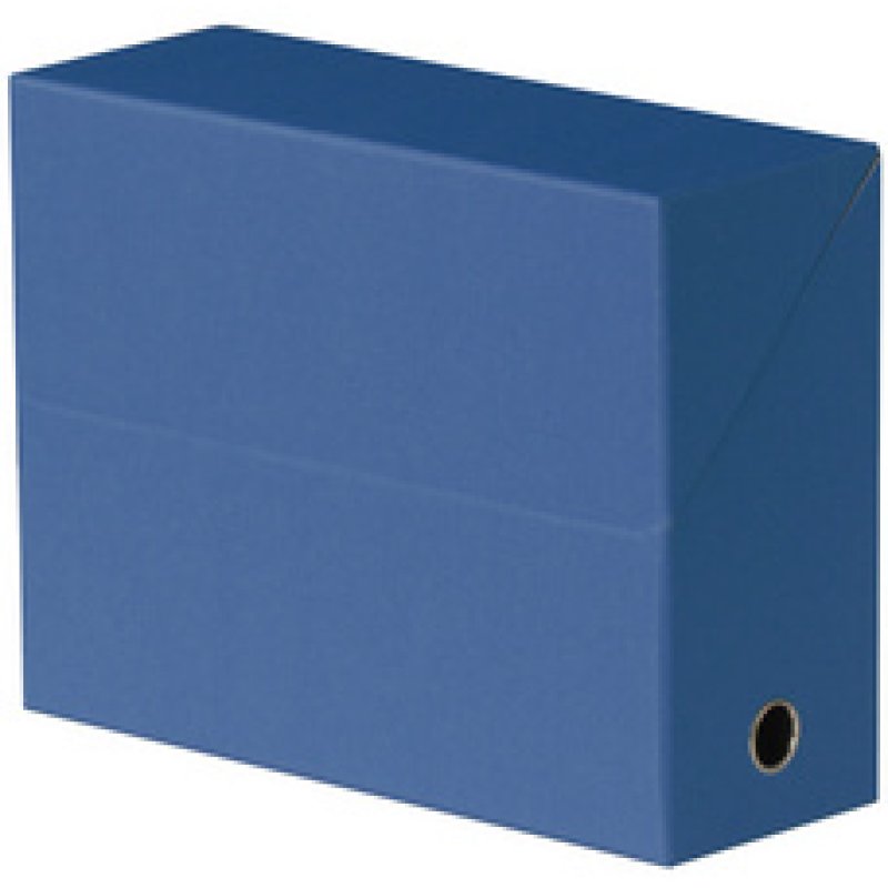 Oxford Boîte transfert toilée, format A4, bleu foncé