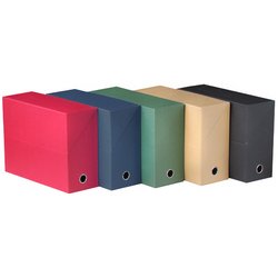 Oxford Boîte transfert toilée, format A4, havane