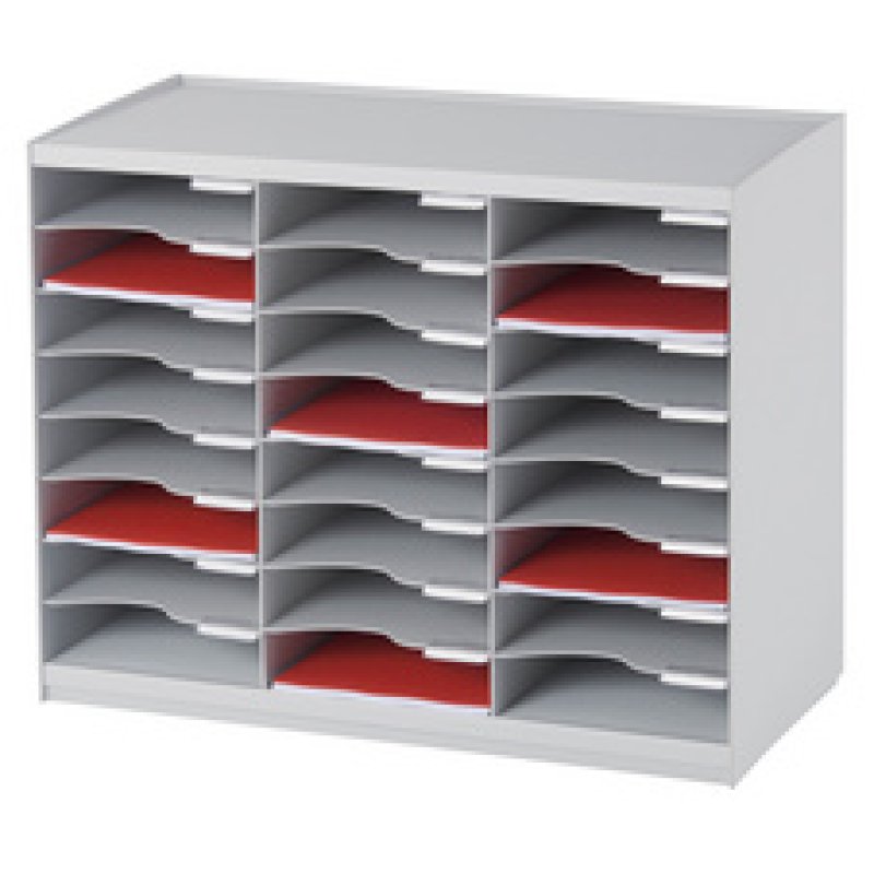 PAPERFLOW Trieur monobloc, 24 compartiments, noir