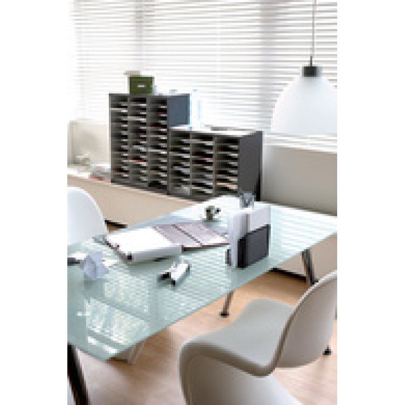 PAPERFLOW Trieur monobloc, 36 compartiments, gris
