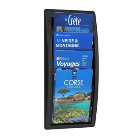 PaperFlow K540611 porte-magazines Polystyrène Noir