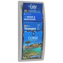 PAPERFLOW Porte-brochures mural Quick fit, A4, anthracite